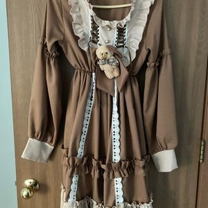 Lolita kawaii princes dress bust 38 inches ,length 39inch ,shoulders 14 inch ,